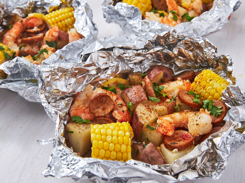 Grilled Shrimp Foil Packets